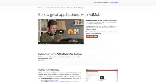 AdMob: the best mobile ad network for Google ads