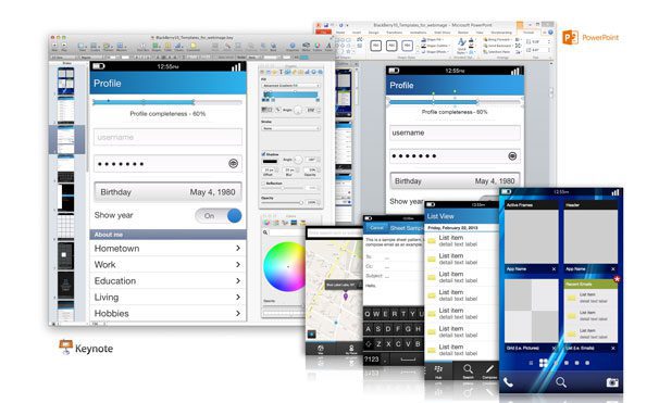 Design & Prototype BlackBerry 10 Apps With Keynote and PowerPoint