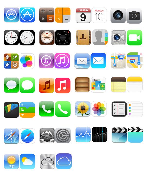 iphone email icon ios7
