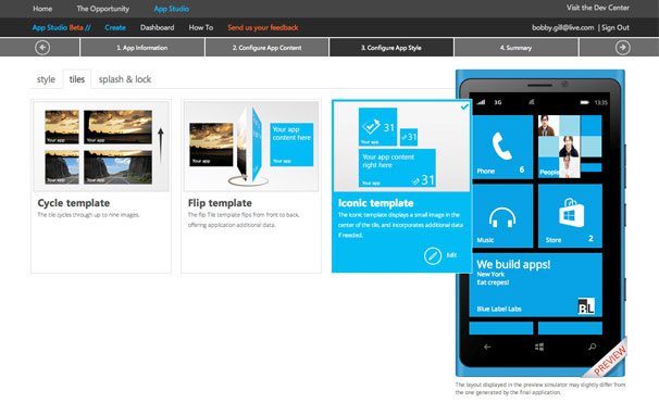 windows phone appstudio