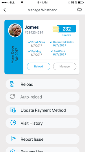Manage Wristband