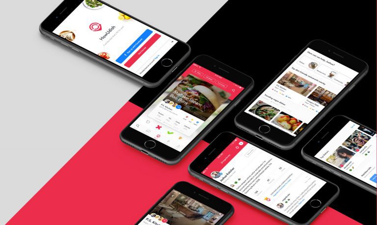 HowUdish dish discovery app product screen