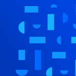 Blue Label Lab's webinar blue banner with light blue shapes